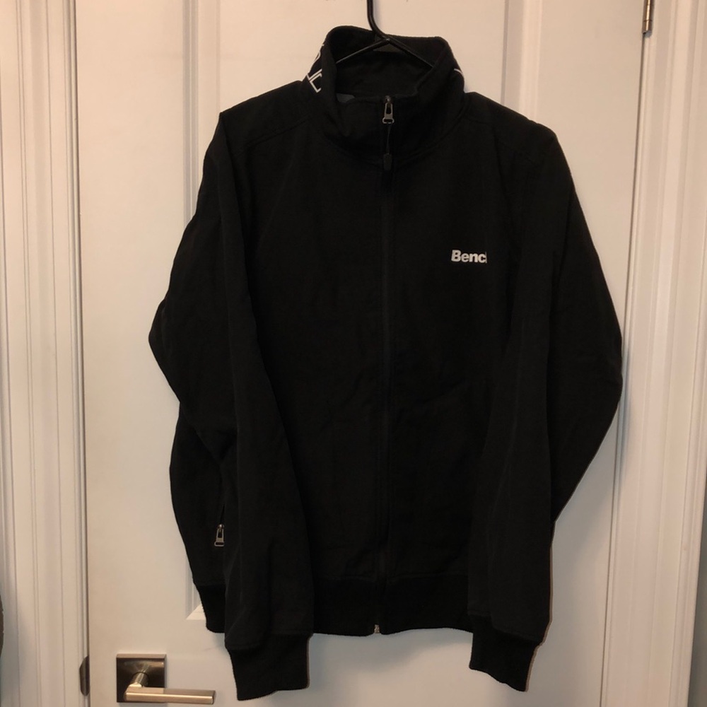 Bench Men’s Black Zip-Up Jacket - Size XL